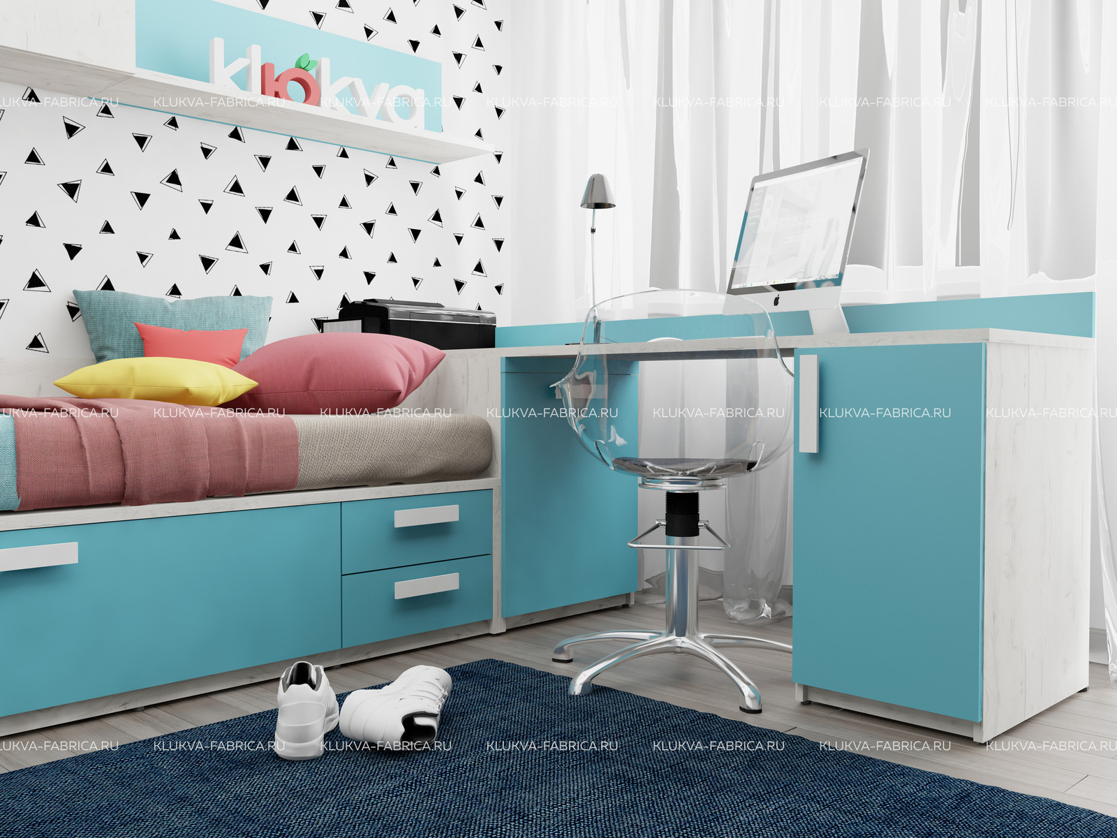 Как в пространстве 9м2 поселить двух  мальчишек -школьников