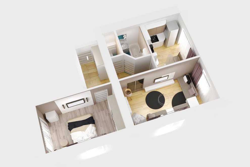 Квартира в монохромному стилі