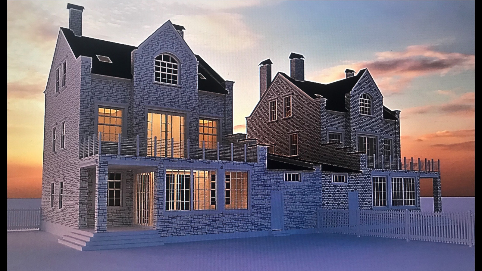 Визуализация коттеджа