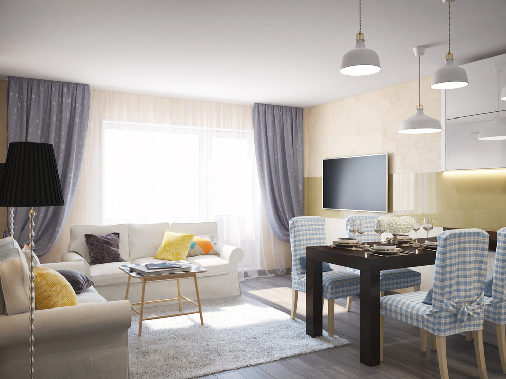 Обложка проекта: гостиная-студия