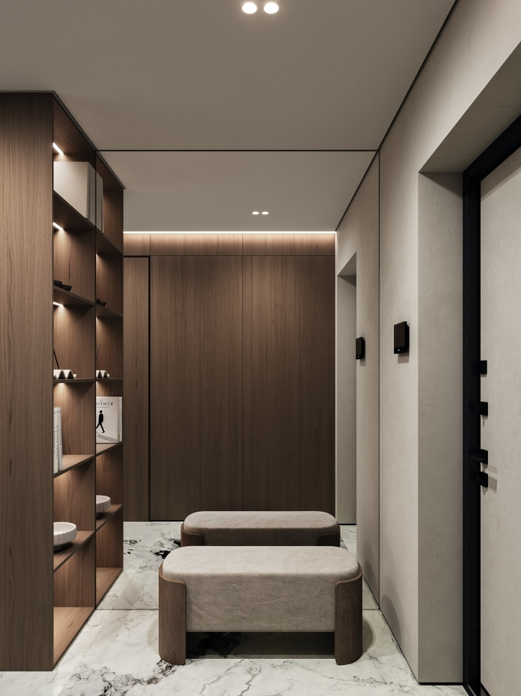 Дизайн интерьера квартиры в современном стиле в ЖК Шмитовский