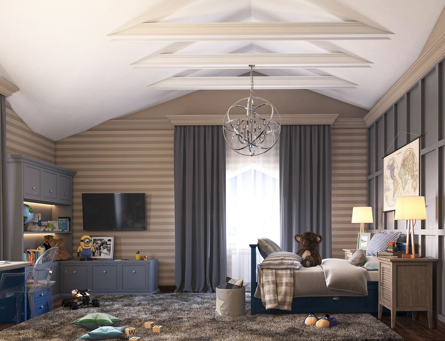 Визуализация детских комнат