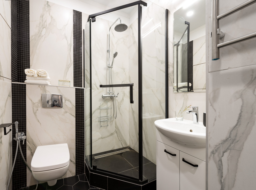 Обложка проекта: Маленькая квартирка 28 кв.м. В голубых тонах.