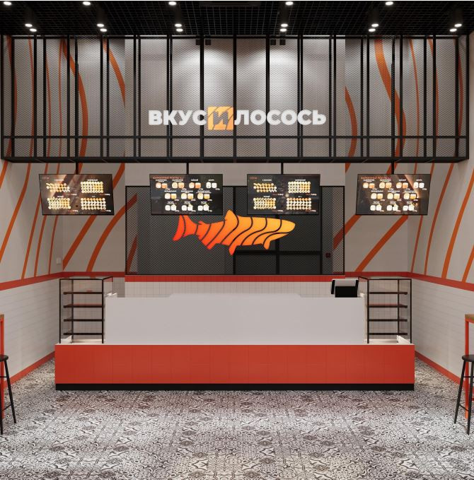 Вкус и лосось сеть суши баров