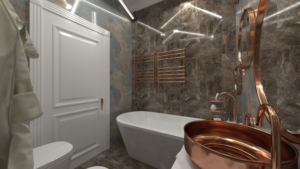 Санузел в латуни