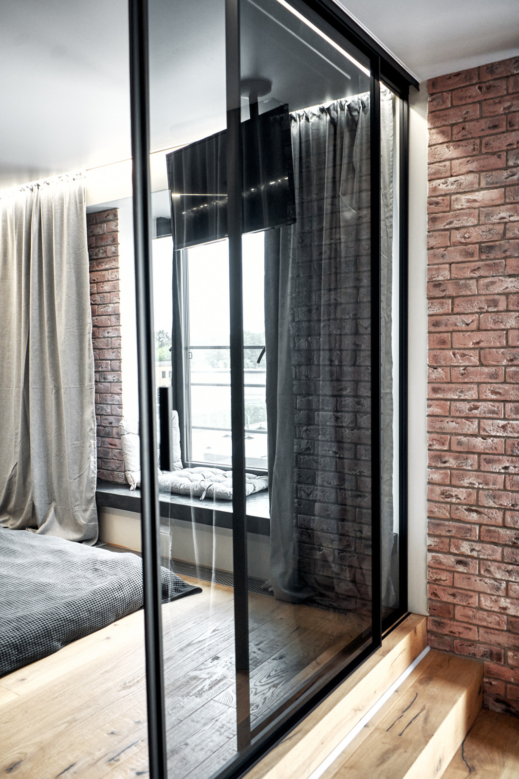 Угловая интерьерная перегородка raumplus