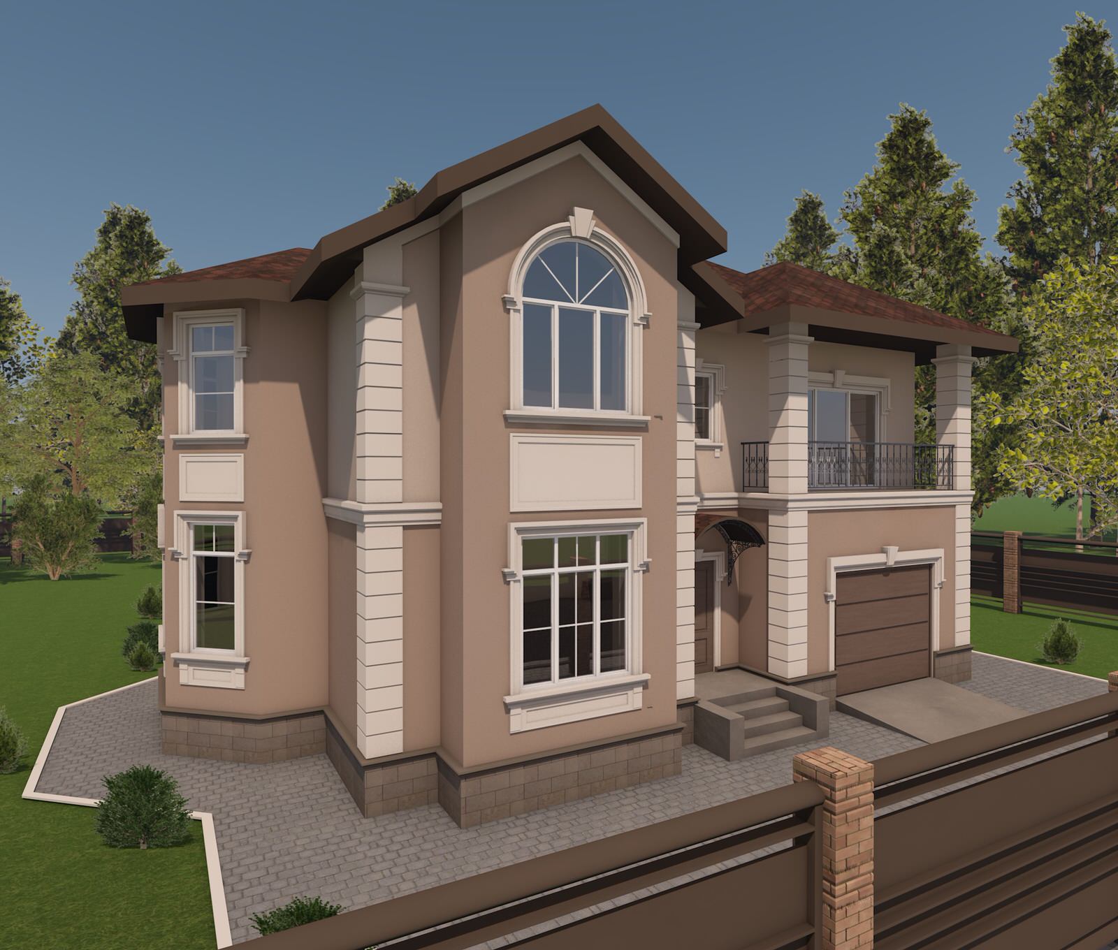 Дизайн фасадов загородных домов