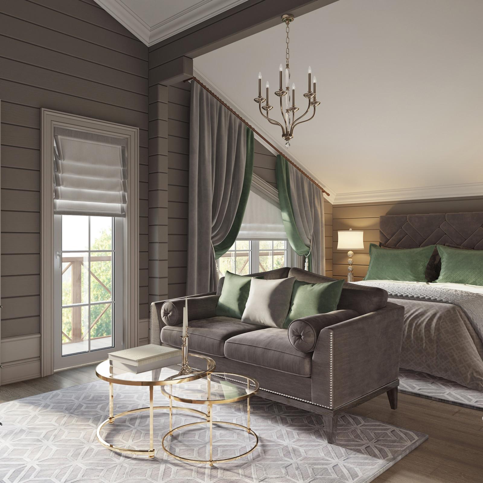 Дом 200 кв. м. 2й этаж, в Американском стиле - Дмитровское шоссе