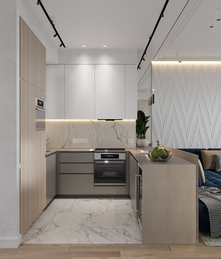 СВЕТЛЫЙ ИНТЕРЬЕР В ЖК ДОНСКОЙ ОЛИМП