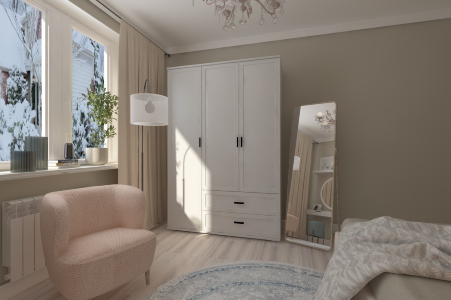 Одноэтажный загородный дом 139 кв.м