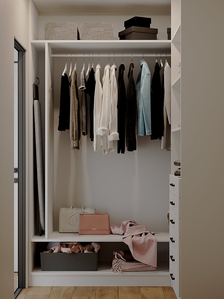 Bedroom with wardrobe