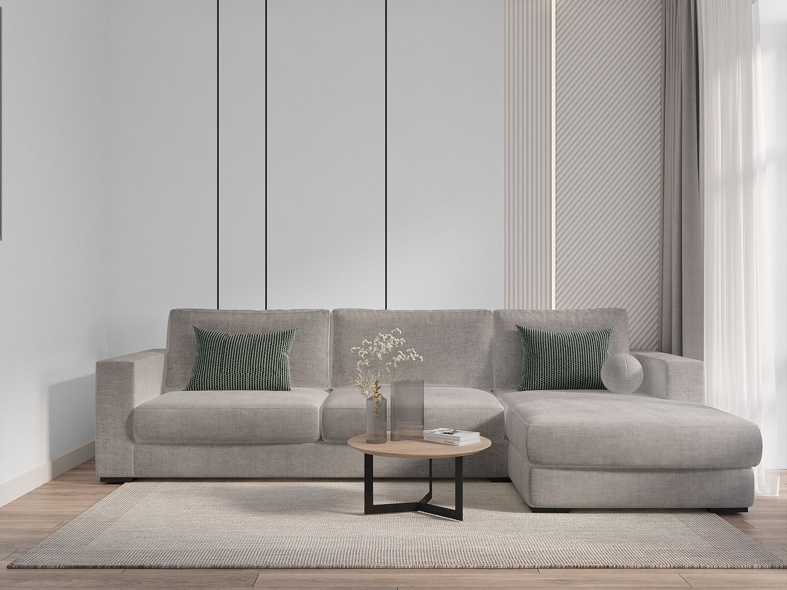 Обложка проекта: Трехкомнатная квартира 75 кв.м