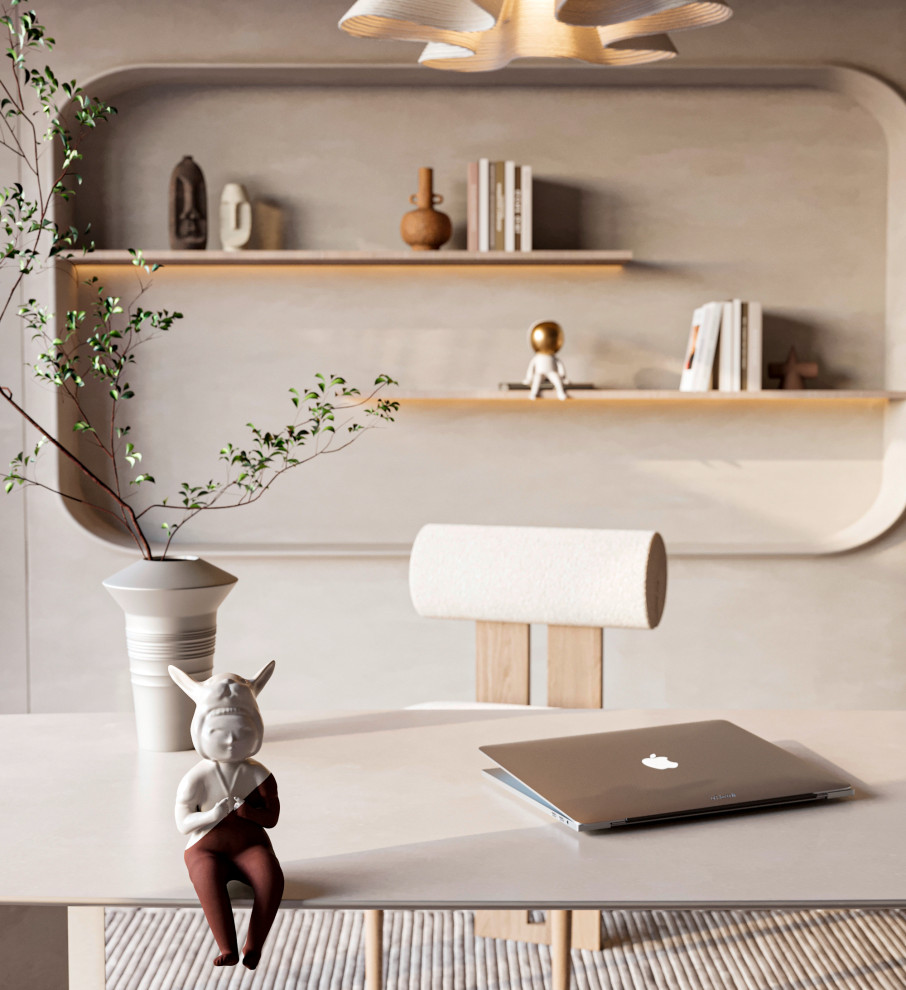 Кабинет в стиле "Джапанди"