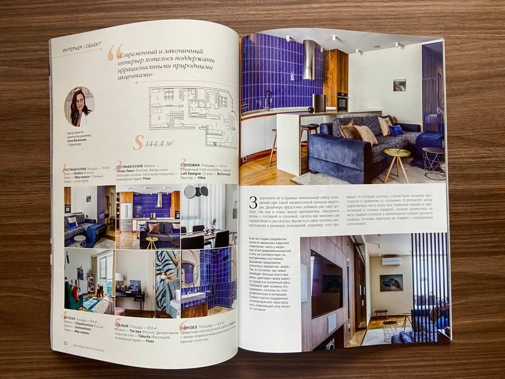 Публикация в журнале Красивые Квартиры