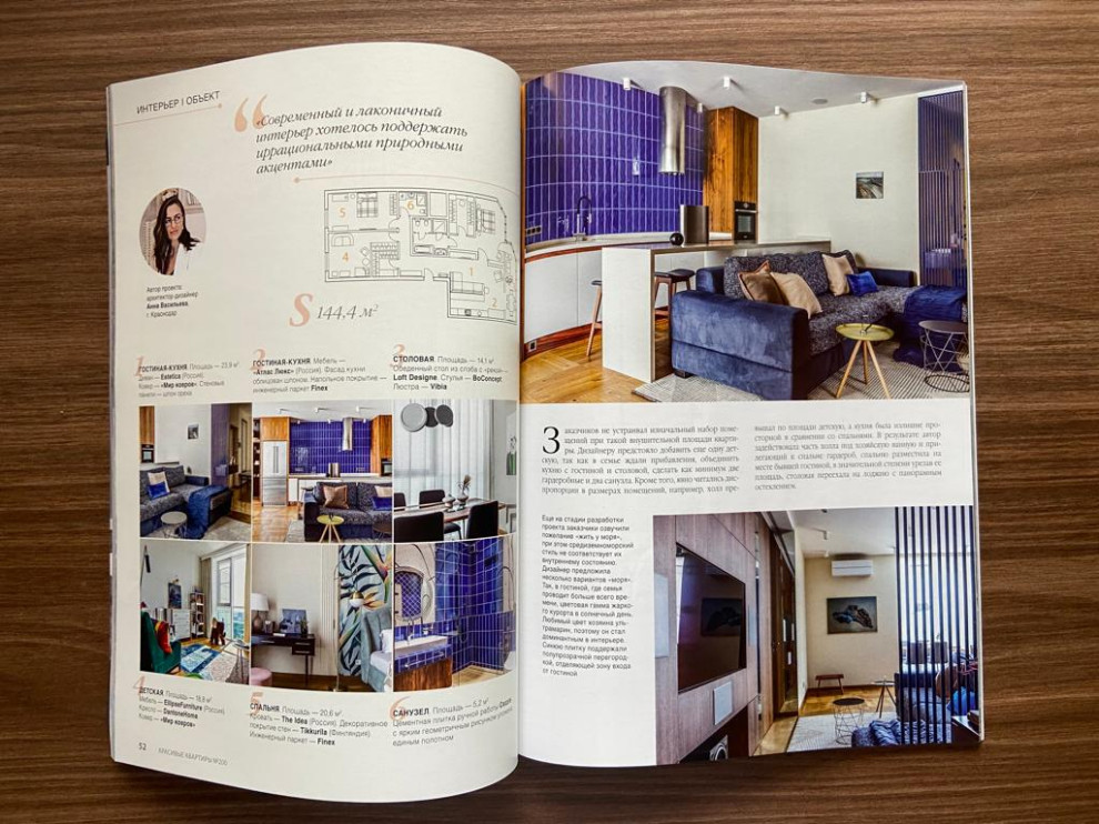 Публикация в журнале Красивые Квартиры