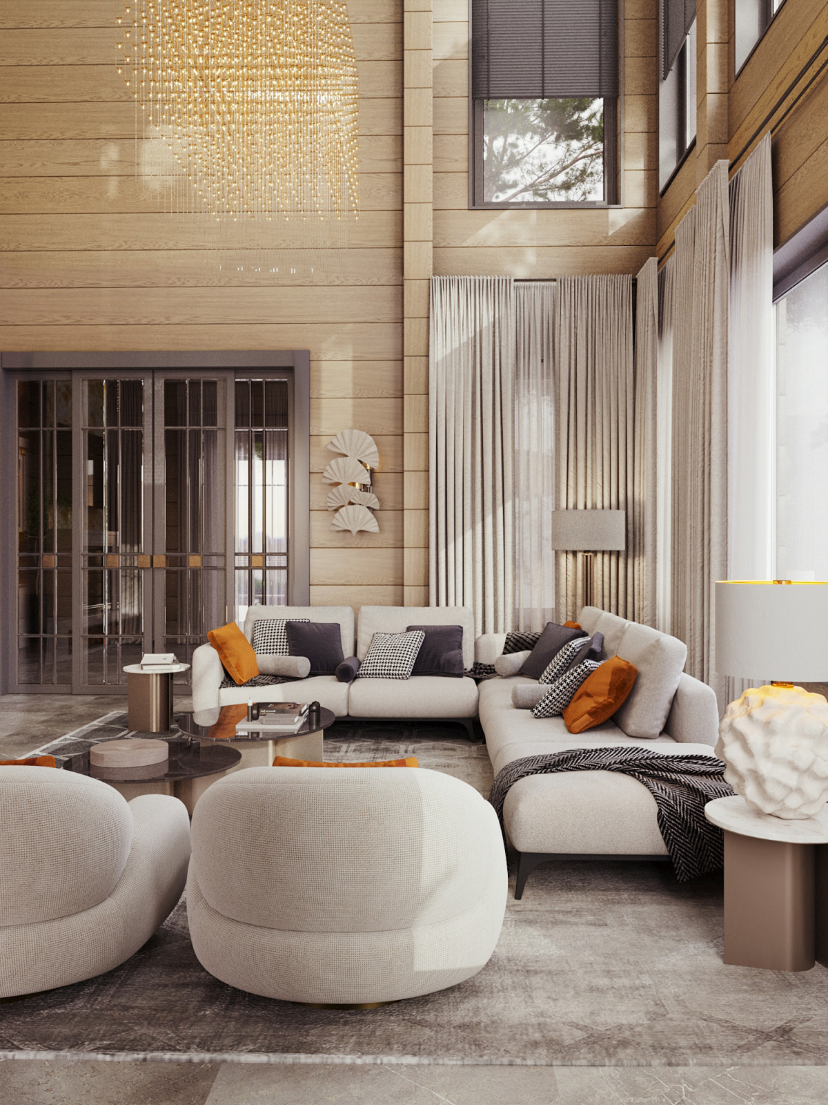 Обложка проекта: Интерьер загородного дома.