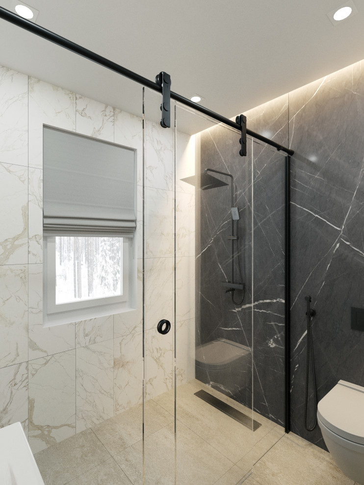 Дизайн проект каркасного дома в коттеджном поселке "Чайка", Московская область