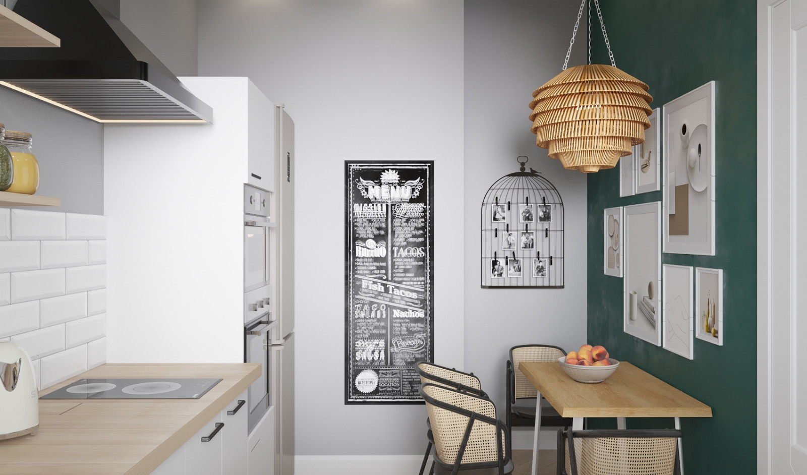 Светлая кухня