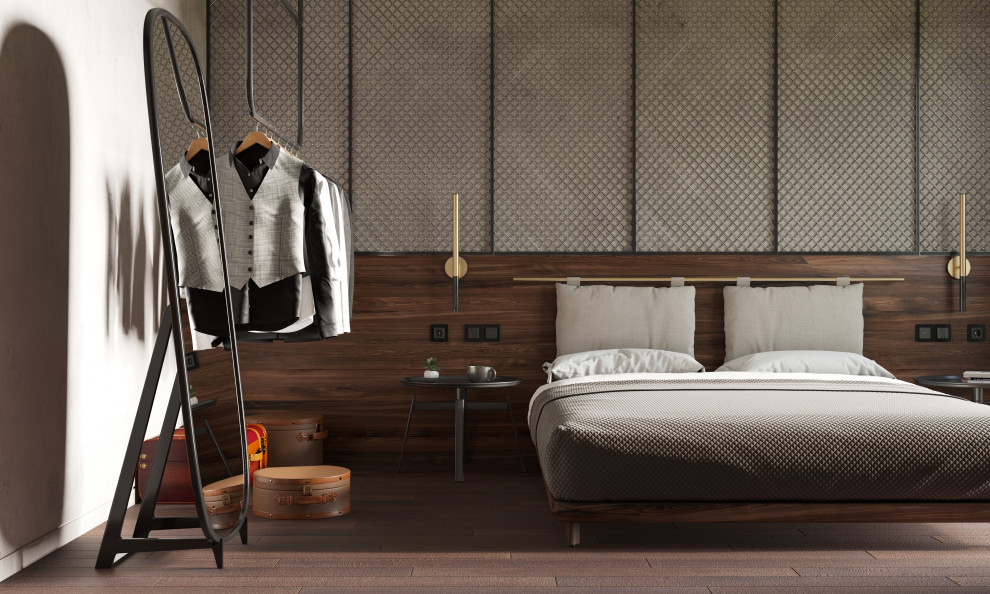 Спальня в стиле лофт