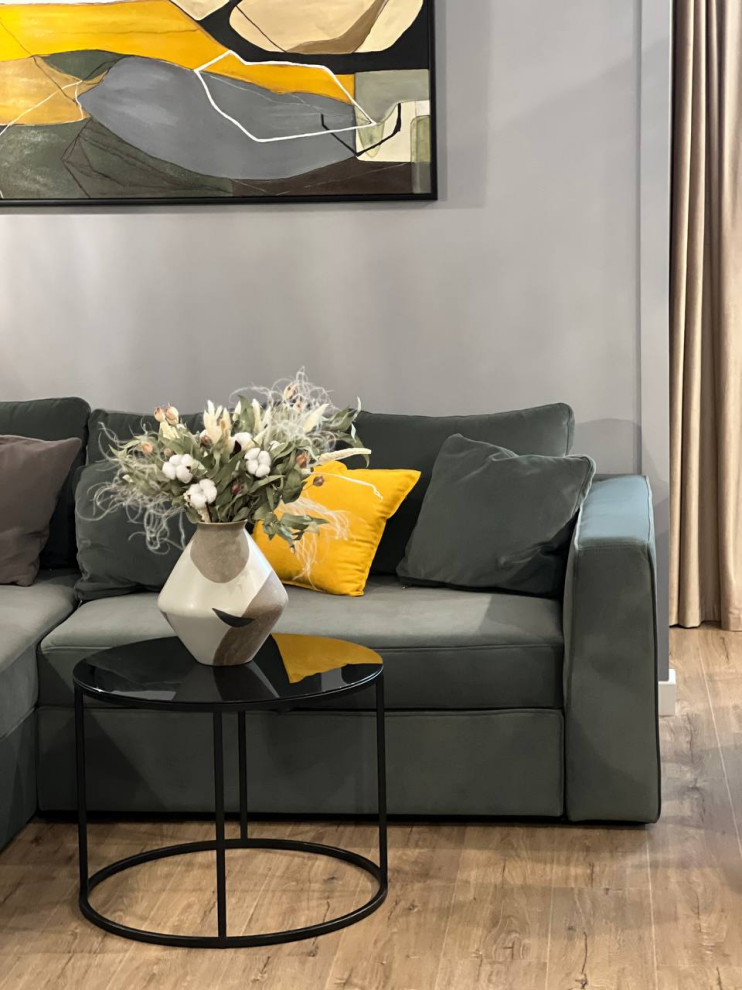 Квартира с цветными акцентами