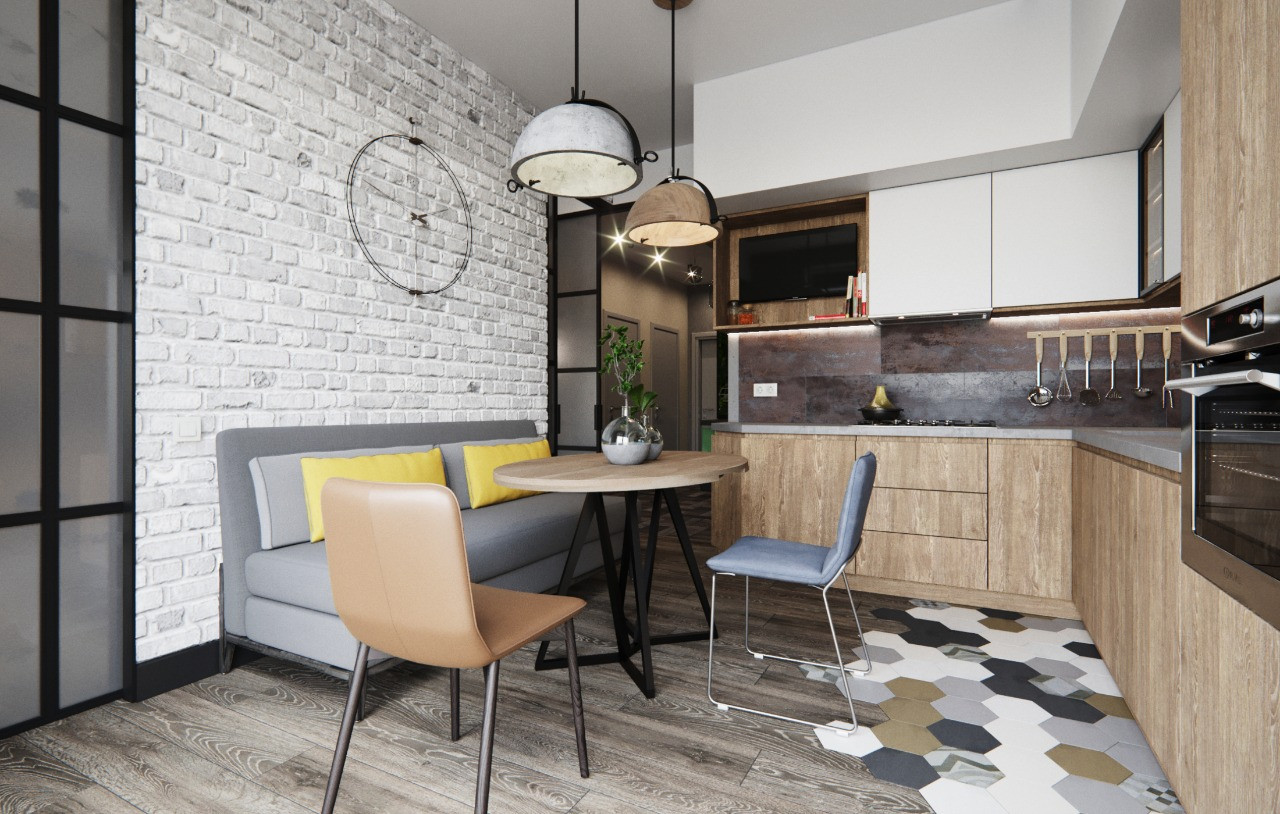 ЖК "Лахта парк" квартира в стиле LOFT 90 м2