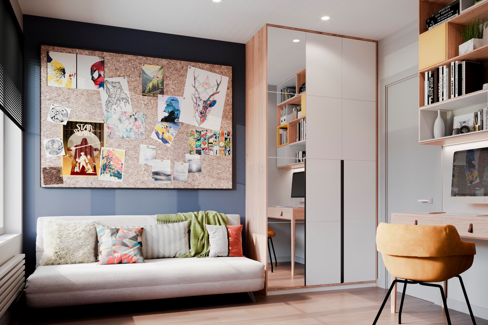 Дизайн и ремонт квартиры в ЖК «Level Амурская» — Сложный серый