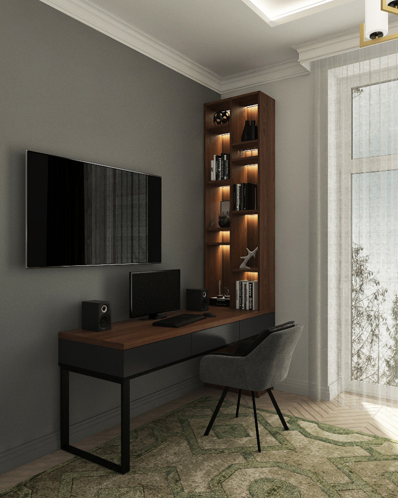 Двухэтажный дом в современной классике