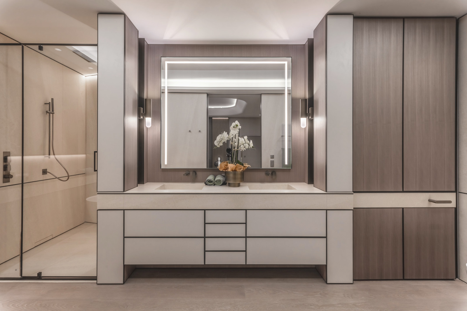 Fusion modern. Interior design of a villa in Monte-Carlo