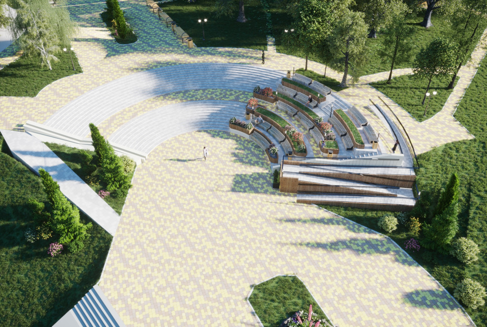 Спуск к р. Цна из Парка культуры и отдыха в г. Тамбов