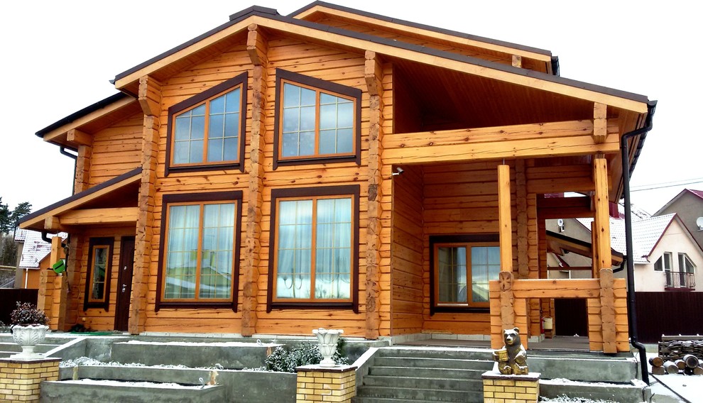 Дома из бруса и лафета.