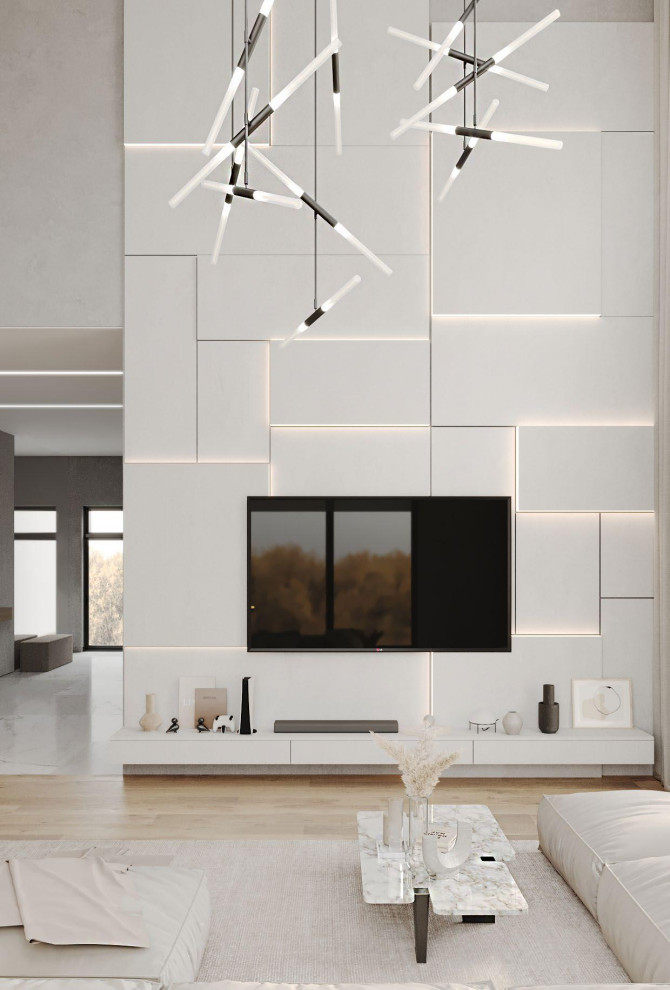 Просторный дом в светлых оттенках