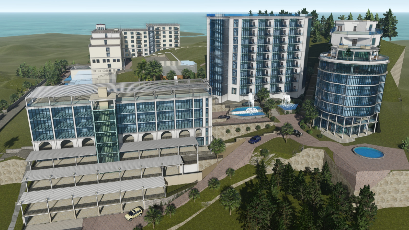 Эскизный проект развития санатория "Кудепста"