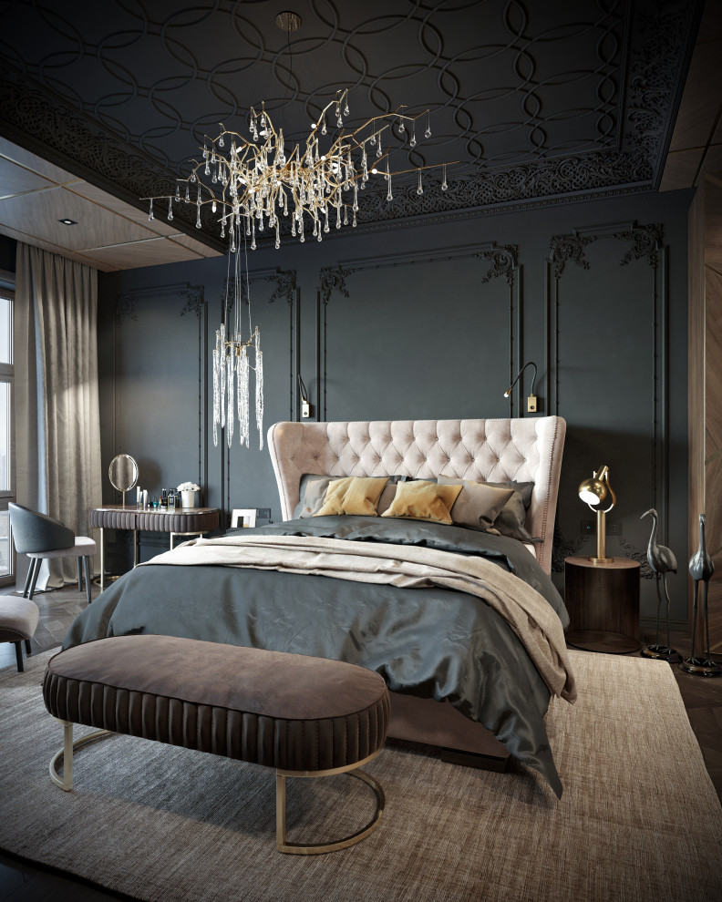 Визуализация спальни "Сдержанный шик"