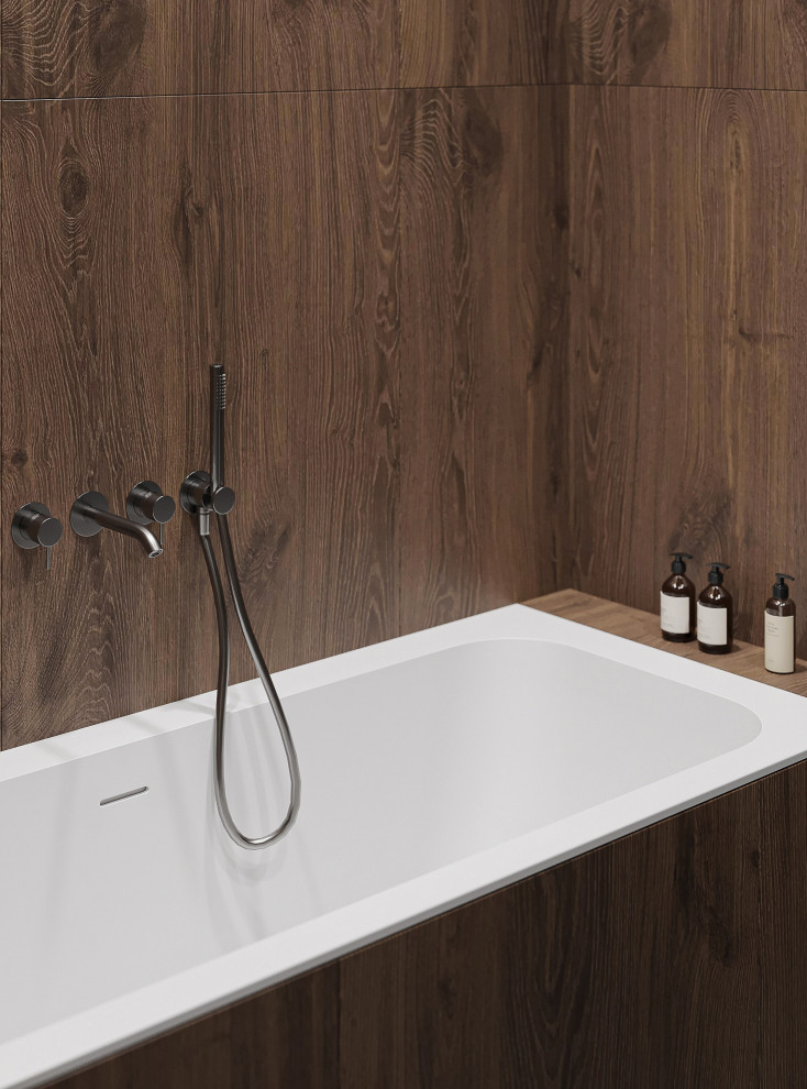 Темный минимализм в коттедже