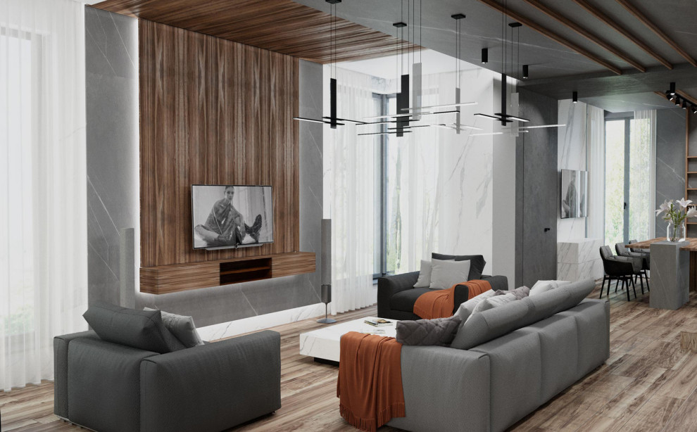 Il soggiorno in stile moderno minimalismo.