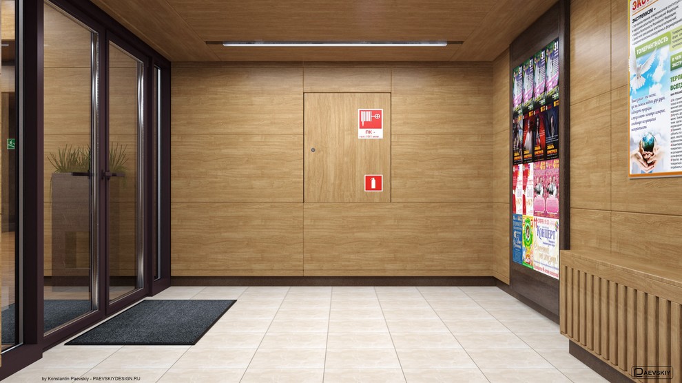 Фойе входа и коридоры дома культуры