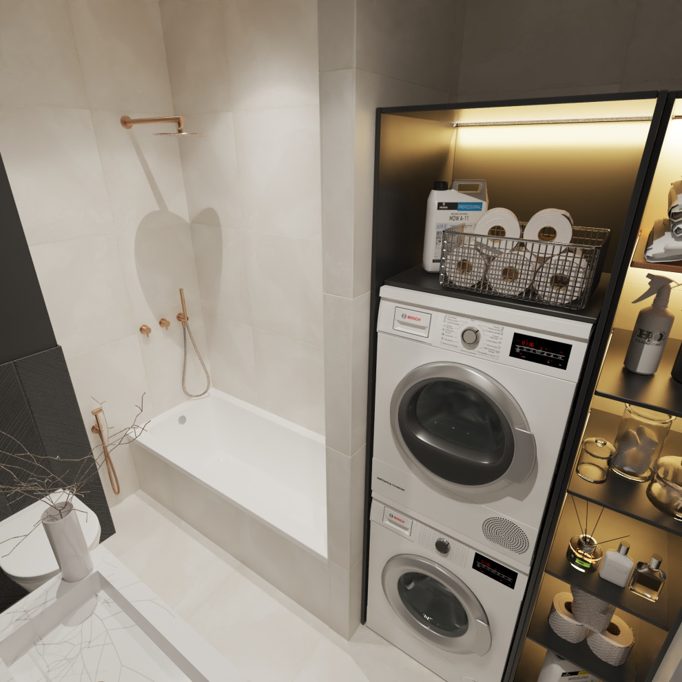 Обложка проекта: Ванная в новостройке. ЖК Цард