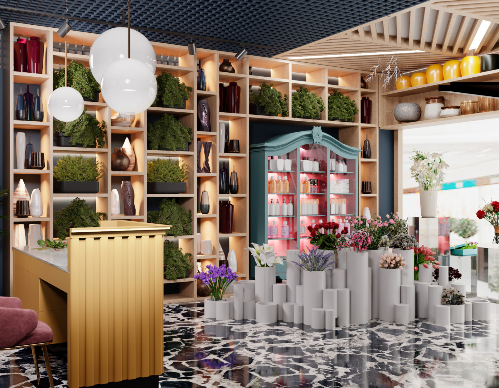 Обложка проекта: Магазин искусственных цветов и декора