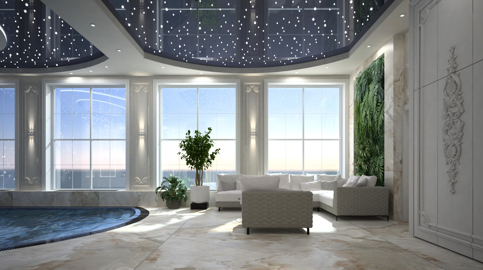 Классический дизайн коттеджа г. Пенза