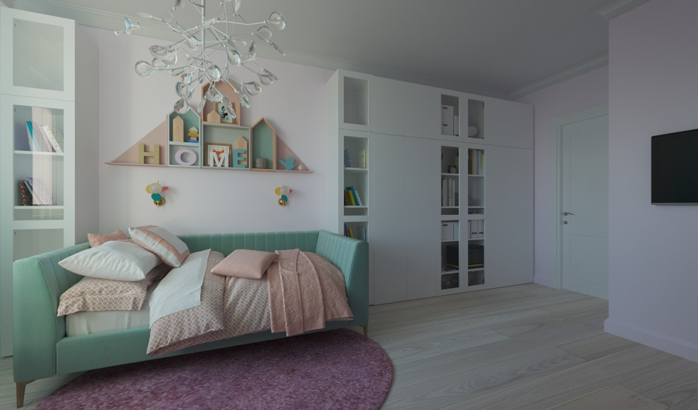 Обложка проекта: Визуализация детской комнаты для девочки-подростка