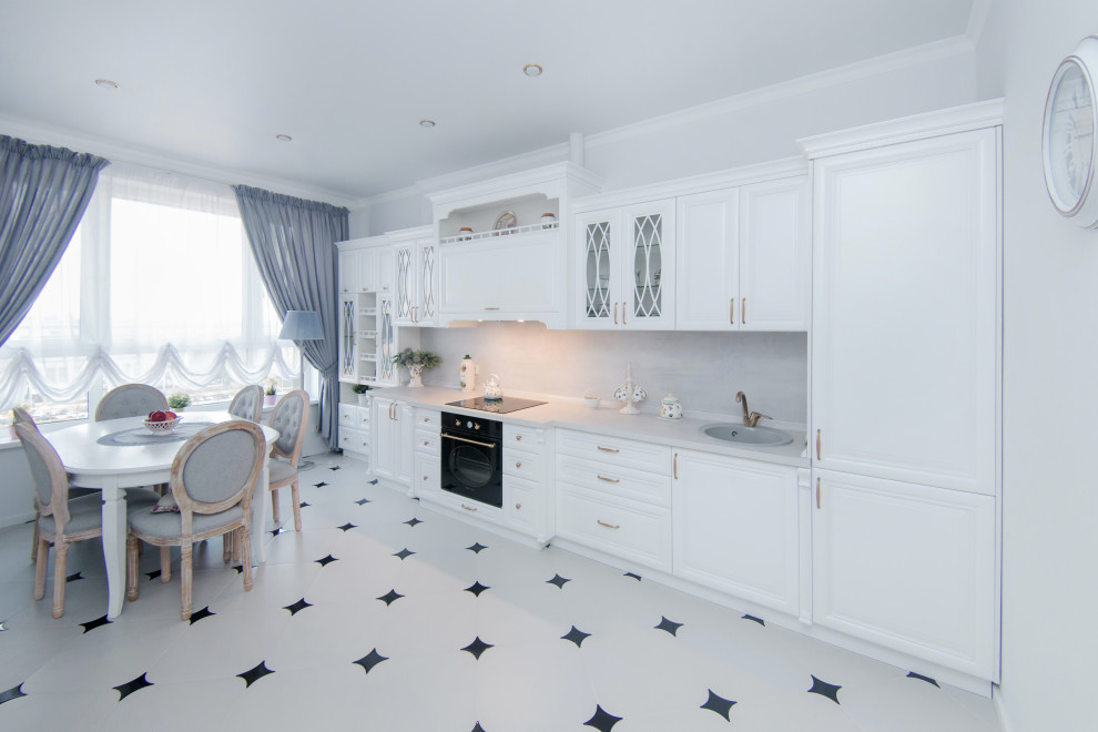 Классическая кухня из массива бука