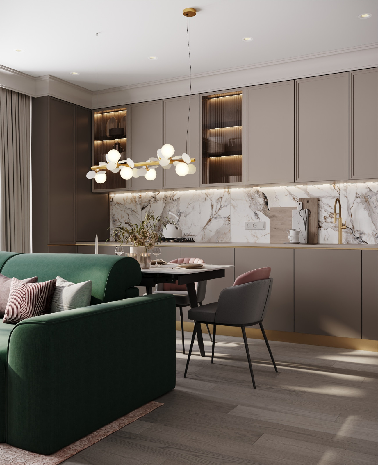 Нежный дизайн для молодой девушки