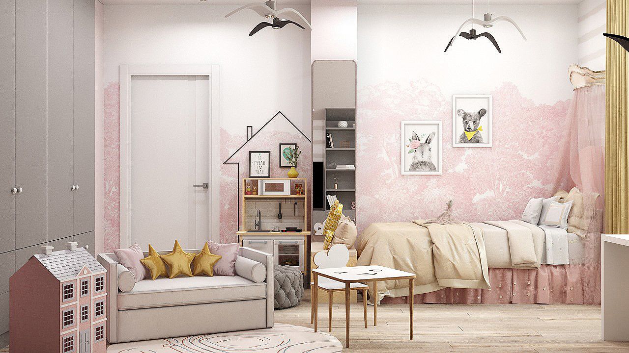 Семейные ценности. Детская девочки.