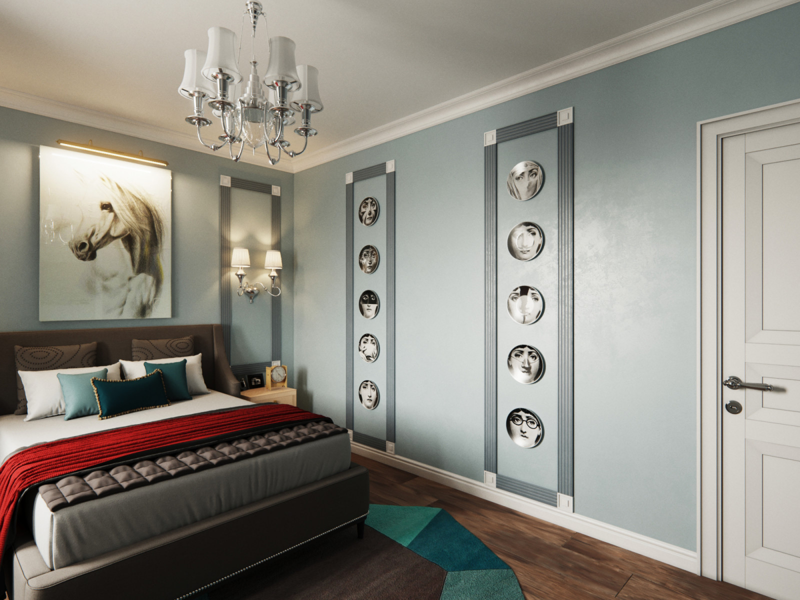 Интерьер пятикомнатной квартиры в неоклассике, г. Дюссельдорф, Германия