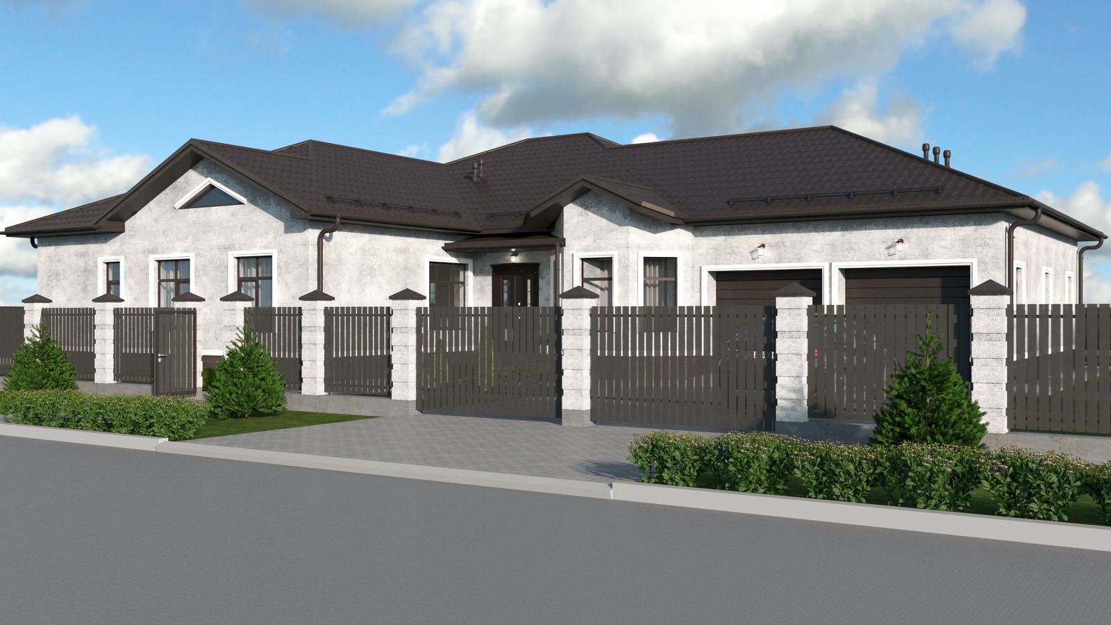 Обложка проекта: Проект дома 320 м.кв. в п. Марьино