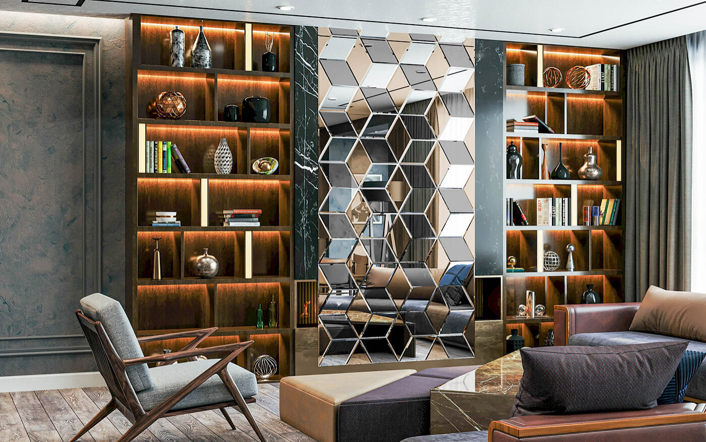 Зеркальное панно Париж