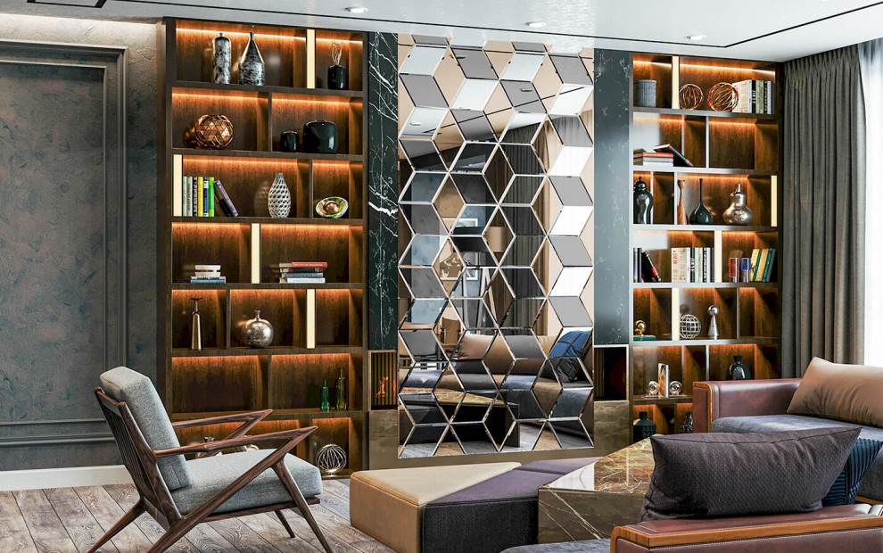 Зеркальное панно Париж