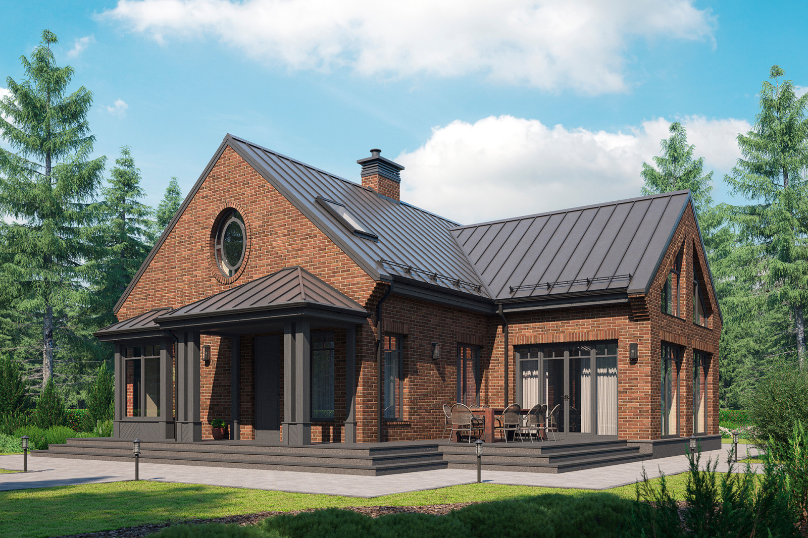 Обложка проекта: Дом в английском стиле AV336