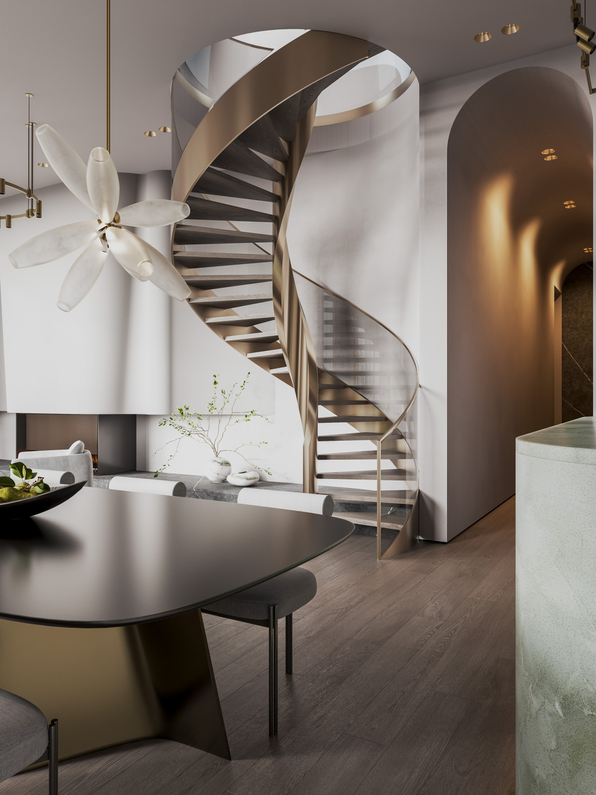 Дизайн кухни-гостиной