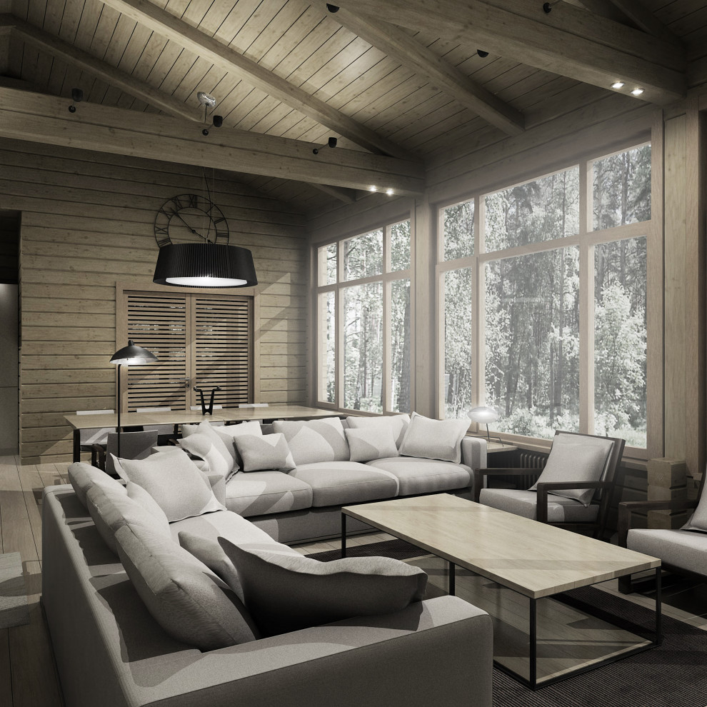 Обложка проекта: Деревянный дом в Подмосковье